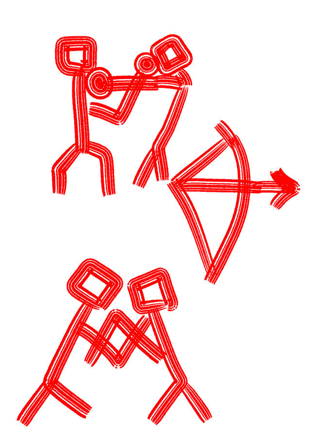 Graphic design project to design Paris 2024 Olympic pictographs. 2024, Illustrator and Photoshop.