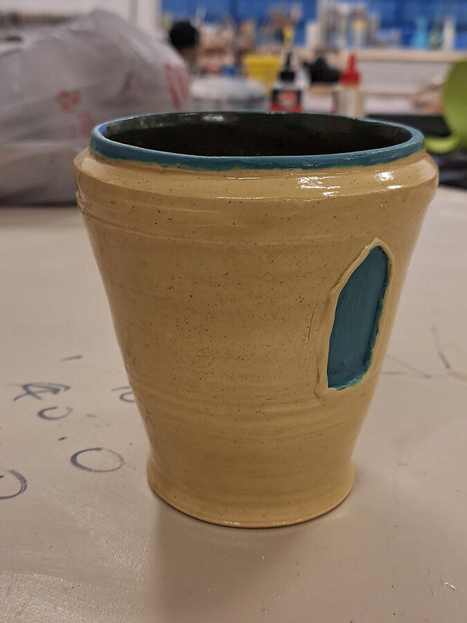 Saint Barbara. 2023, clay.