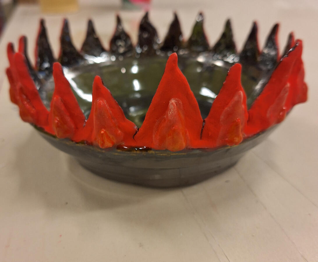 Saint Barbara. 2023, clay.