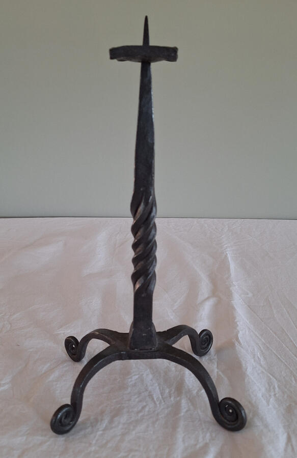 Forged candle stick. 2008, mild steel.