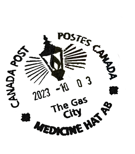 Graphic design project to product a first day cover of a Canadian stamp. 2023, Illustrator and Photoshop.