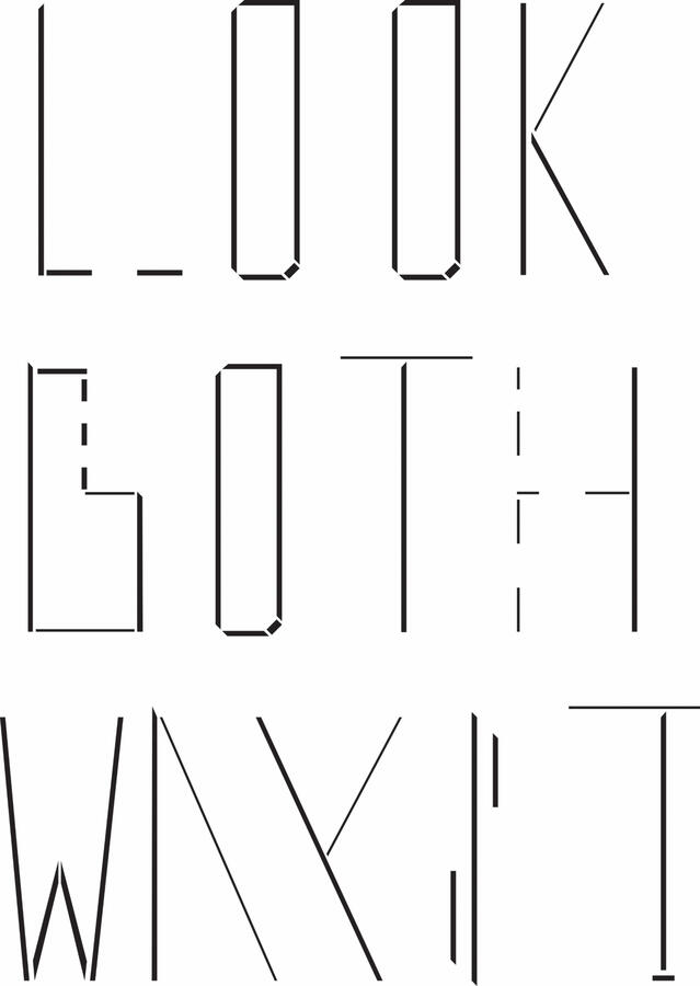 Whiteline Fever, a typeface developed around the Alberta road markings guidelines. 2024, FontLab, Illustrator, spray paint.