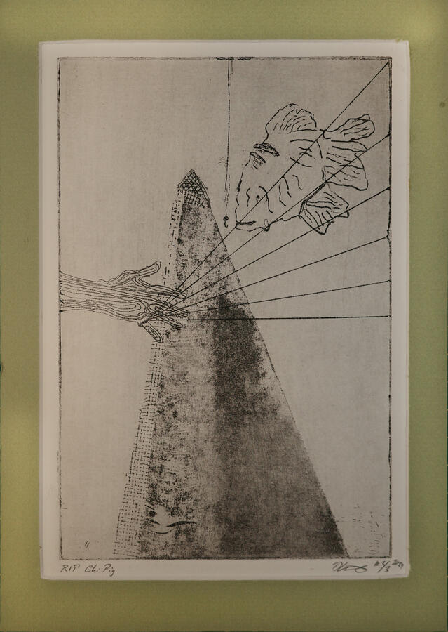 RIP Chi Pig. 2024, Hard and soft ground intaglio.